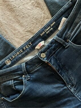 Laurie Felt Slim Leg Knit-Clean Jeans - Blue